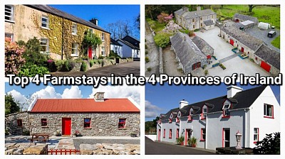 Top 4 Farmstays in the 4 Provinces of Ireland